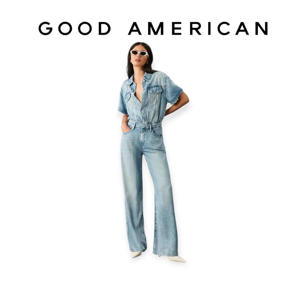 Good American Sky Blue Jumpsuit